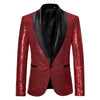 PARKLEES Men's Fashion Premium Quality Shiny Black Gold Silver Sequin Glitter Fancy Embellished Blazer Jacket - Divine Inspiration Styles