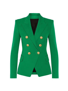 HIGHSTREET Women's Elegant Stylish Fashion Solid Color Office Business Casual Professional Style Blazer Jacket - Divine Inspiration Styles
