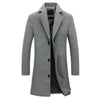 BRADFORD Design Collection Men's Fashion Premium Quality Long Wool Blend Solid Coat - Divine Inspiration Styles