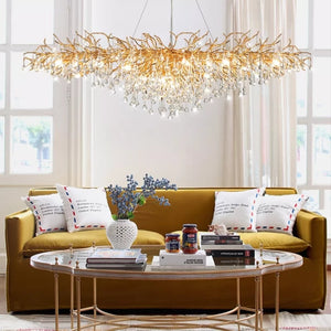 ZHI Modern Luxury Art Design LED Crystal Chandelier Lamp for Home or Office Lighting & Decorations - Divine Inspiration Styles