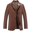 BRADLEY Men's Fashion Premium Quality 100% Genuine Leather Style Black Blazer Suit Jacket - Divine Inspiration Styles