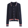 HBT Women's Sporty Elegant Fashion Knitted Cardigan Sweater Jacket - Divine Inspiration Styles