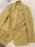 PEONY SUITS Women's Elegant Stylish Fashion Office Professional Solid Color Blazer Jacket - Divine Inspiration Styles