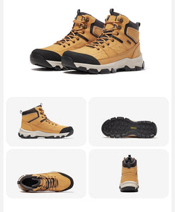 GOLDEN CARMEL Men's Sports Fashion Premium Quality Genuine Leather Outdoors Sports Sneaker Boot Shoes - Divine Inspiration Styles