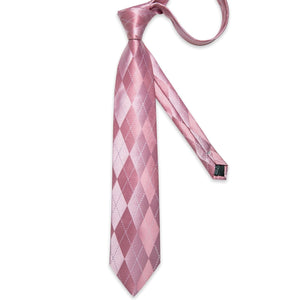 DBG VIP Design Collection Men's Fashion Pink & Assorted Styles 100% Premium Quality Silk Tie Set - Divine Inspiration Styles