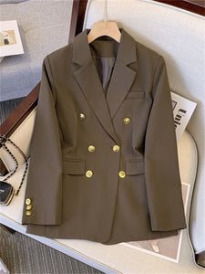 YITI SUITS Women's Elegant Stylish Fashion Office Lady Professional Solid Color Blazer Jacket - Divine Inspiration Styles