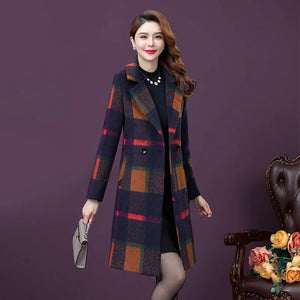 ERNESTINA Design Women's Fine Fashion Elegant Luxury Style Wool Coat Jacket - Divine Inspiration Styles