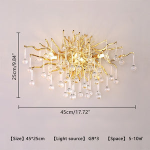 ZHI Modern Luxury Art Design LED Crystal Chandelier Lamp for Home or Office Lighting & Decorations - Divine Inspiration Styles