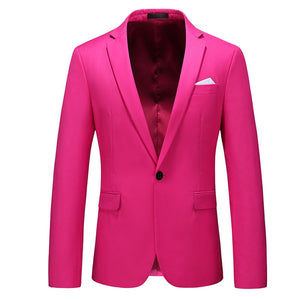 CGSUITS Men's Fashion Luxury Style Solid Color Design Premium Quality Yellow Blazer Suit Jacket - Divine Inspiration Styles