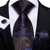 DBG VIP Design Collection Men's Fashion Luxury Purple Red Blue 100% Premium Quality Silk Tie Set - Divine Inspiration Styles