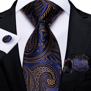 DBG VIP Design Collection Men's Fashion Luxury Purple Red Blue 100% Premium Quality Silk Tie Set - Divine Inspiration Styles
