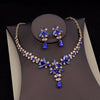 CM Women's Fashion Elegant Royal Queen Bridal Tiara Crown Earrings Necklace Jewelry Sets - Divine Inspiration Styles