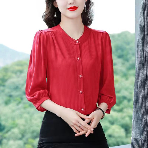 GLORIA Design Women's Fashion Premium Quality Luxury Style Pleat Design Blouse - Divine Inspiration Styles