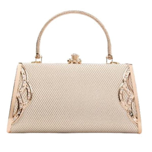 SEKU Design Women's Fashion Elegant Gold Tone Metallic Clutch Handbag - Divine Inspiration Styles