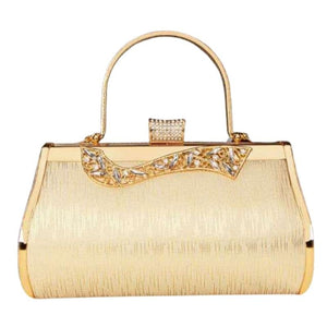 SEKU Design Women's Fashion Elegant Gold Tone Metallic Clutch Handbag - Divine Inspiration Styles