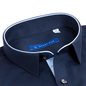 SMART FIVE Men's Fashion Business Casual Luxury Style Premium Top Quality Long Sleeves Dress Shirt - Divine Inspiration Styles