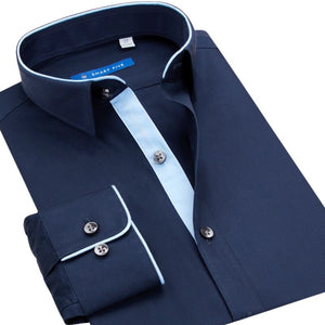 SMART FIVE Men's Fashion Business Casual Luxury Style Premium Top Quality Long Sleeves Dress Shirt - Divine Inspiration Styles