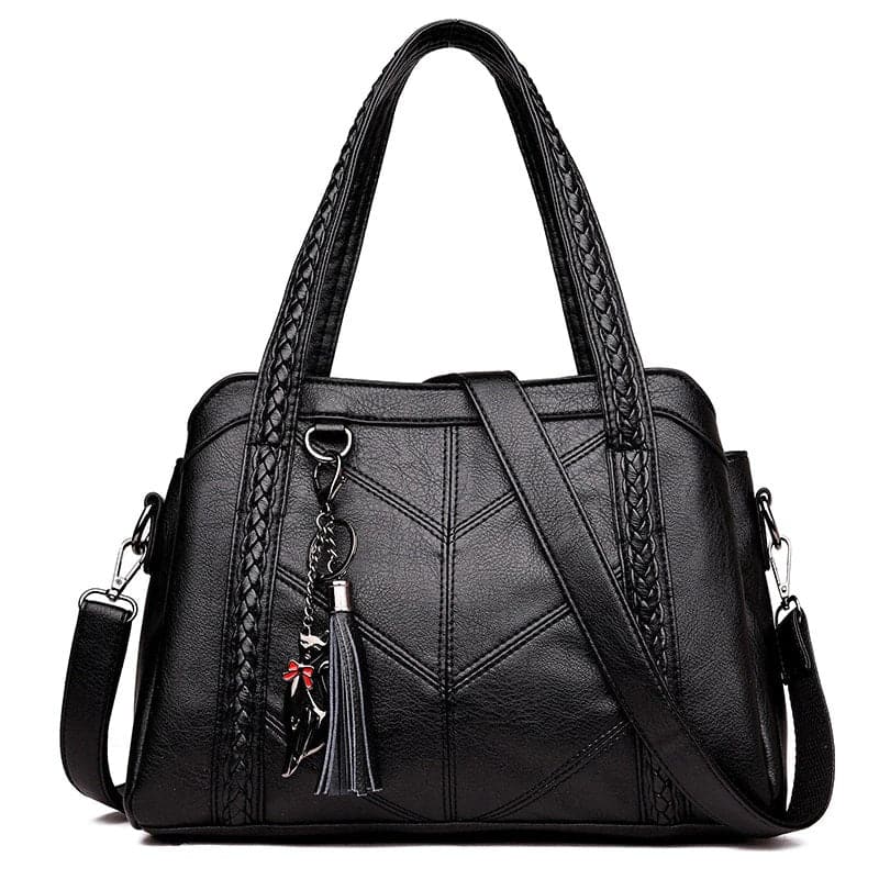 SMZA Design Women's Fashion Elegant Luxury Style 100% Genuine Leather Shoulder Handbag - Divine Inspiration Styles