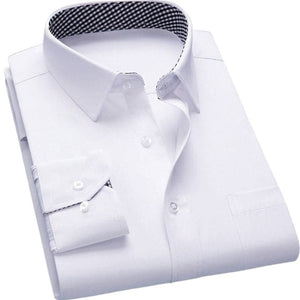 STANDFORD Design Men's Fashion Premium Quality Long Sleeves Business Dress Shirt - Divine Inspiration Styles
