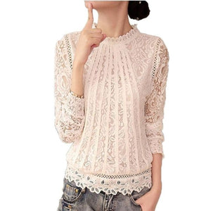 SURESTORY Women's Fine Fashion Luxury Style Chiffon Lace Design Crochet Top - Divine Inspiration Styles