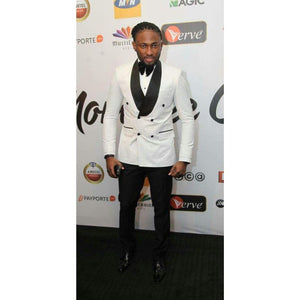 SZSUITS Men's Fashion Suit Sets with Tuxedo & Pants Polished Velvet Lapel Blazer Suit Set - Divine Inspiration Styles