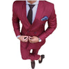 SZSUITS Men's Fashion Suit Sets with Tuxedo & Pants Polished Velvet Lapel Blazer Suit Set - Divine Inspiration Styles