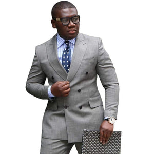 SZSUITS Men's Fashion Suit Sets with Tuxedo & Pants Polished Velvet Lapel Blazer Suit Set - Divine Inspiration Styles