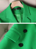 CAROLINE SUITS Women's Elegant Stylish Fashion Office Professional Woven Orange Plaid Blazer Jacket