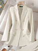 CAROLINE SUITS Women's Elegant Stylish Fashion Office Professional Solid Color Light Blue Sky Blue Blazer Jacket