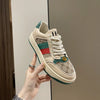 HARLEY Women's Fashion Luxury Sporty Canvas Double Stripes Sneaker Shoes - Divine Inspiration Styles