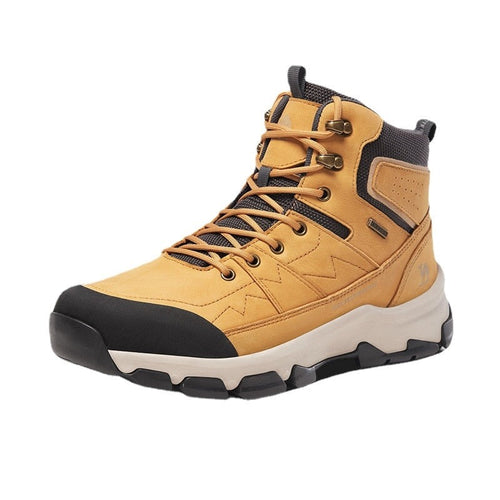 GOLDEN CARMEL Men's Sports Fashion Premium Quality Genuine Leather Outdoors Sports Sneaker Boot Shoes - Divine Inspiration Styles