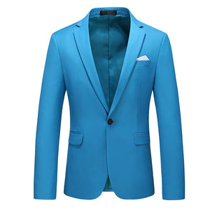 CGSUITS Men's Fashion Luxury Style Solid Color Design Premium Quality Yellow Blazer Suit Jacket - Divine Inspiration Styles