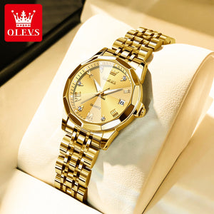 OLEVS Women's Fine Fashion Premium Quality Luxury Style Stainless Steel Bracelet Watch