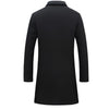 BRADFORD Design Collection Men's Fashion Premium Quality Long Wool Blend Solid Coat - Divine Inspiration Styles