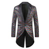 PARKLEES Men's Fashion Premium Quality Shiny Black Gold Silver Sequin Glitter Fancy Embellished Blazer Jacket - Divine Inspiration Styles