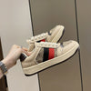 HARLEY Women's Fashion Luxury Sporty Canvas Double Stripes Sneaker Shoes - Divine Inspiration Styles