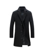 BRADFORD Design Collection Men's Fashion Premium Quality Long Wool Blend Solid Coat - Divine Inspiration Styles