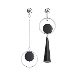 X&P Women's Fine Fashion Elegant Style Heart Shape Geometric Drop Earrings - Divine Inspiration Styles