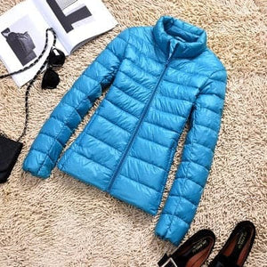 GODLIKE Women's Pure Color Trendy Autumn Winter Spring Fashion Ultralight Parka Jacket - Divine Inspiration Styles