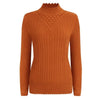UTG Women's Fashion Elegant Pure Color Red Trendy Stylish Designer Sweater - Divine Inspiration Styles