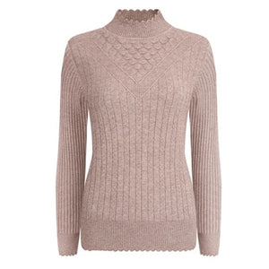 UTG Women's Fashion Elegant Pure Color Red Trendy Stylish Designer Sweater - Divine Inspiration Styles