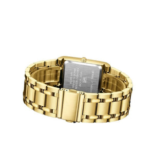 VAVAVOOM Men's Luxury Fashion Golden Stainless Steel Premium Quality Quartz Watch - Divine Inspiration Styles