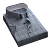 VINCENT Design Men's Trendy Fashion Casual Short Sleeves Plaid Business Dress Shirt - Divine Inspiration Styles