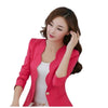 WAVYCURVES Women's Elegant Stylish Fashion Solid Color One Button Blazer Jacket - Divine Inspiration Styles