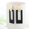 WBU Women's Fine Fashion Elegant Gold Tone Geometric Drop Earrings - Divine Inspiration Styles