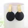 WBU Women's Fine Fashion Elegant Gold Tone Geometric Drop Earrings - Divine Inspiration Styles