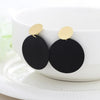 WBU Women's Fine Fashion Elegant Gold Tone Geometric Drop Earrings - Divine Inspiration Styles