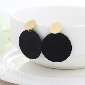 WBU Women's Fine Fashion Elegant Gold Tone Geometric Drop Earrings - Divine Inspiration Styles