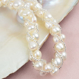 ASHLEY Women's Fine Fashion Genuine Natural Freshwater Pearl Jewelry Set - Divine Inspiration Styles