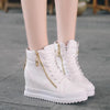 HADARA Design Women's Fashion Casual Gold Statement Ankle Sneaker Boot Shoes - Divine Inspiration Styles